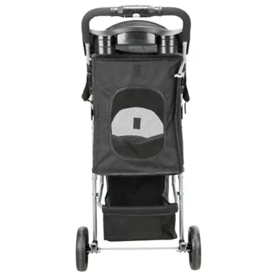 Trixie Foldable Pet Stroller for Cats and Dogs Black