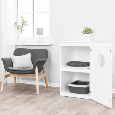 Product TRIXIE 2-Story Furniture Style Litter Box Enclosure and Pet Home