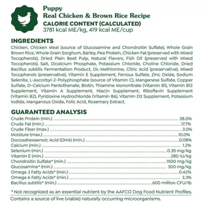 Product Greenies Smart Essentials Puppy High Protein Dry Dog Food Chicken & Brown Rice Recipe, 13.5 lb. Bag