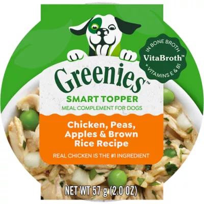 Product Greenies Smart Topper Wet Mix-In for Dogs, Chicken, Peas, Apples & Brown Rice Recipe, 2 oz. Tray