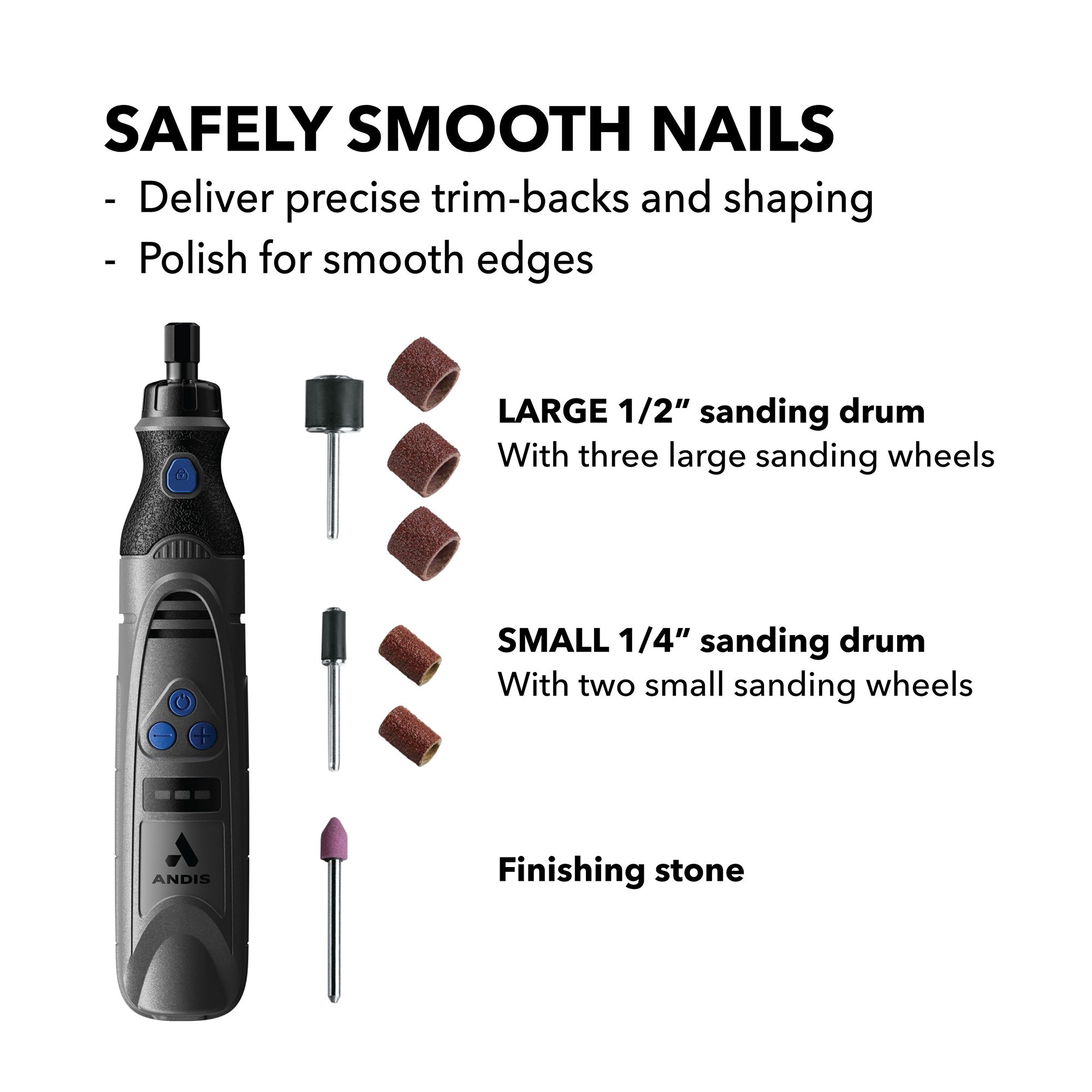 Andis® 6-Speed Cordless Rechargeable Pet Nail Grinder - thumbnail 5
