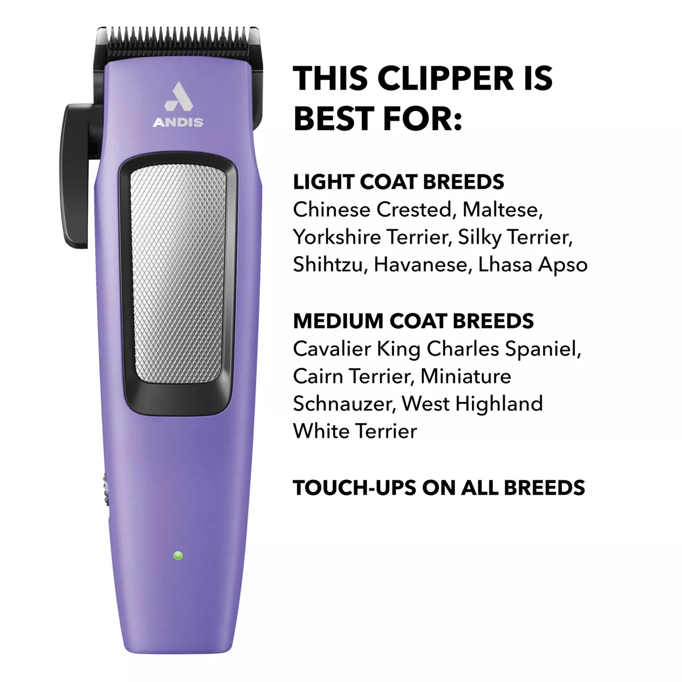 Andis cordless dog grooming clippers best sale