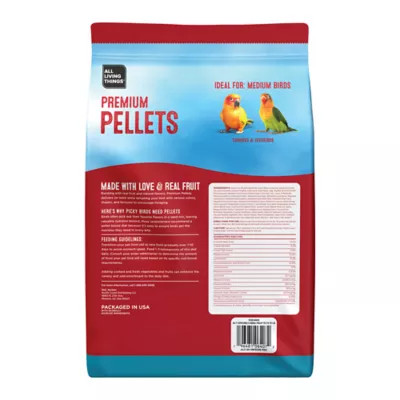 Product All Living Things® Consure and Lovebird Fruit Pellet Bird Food