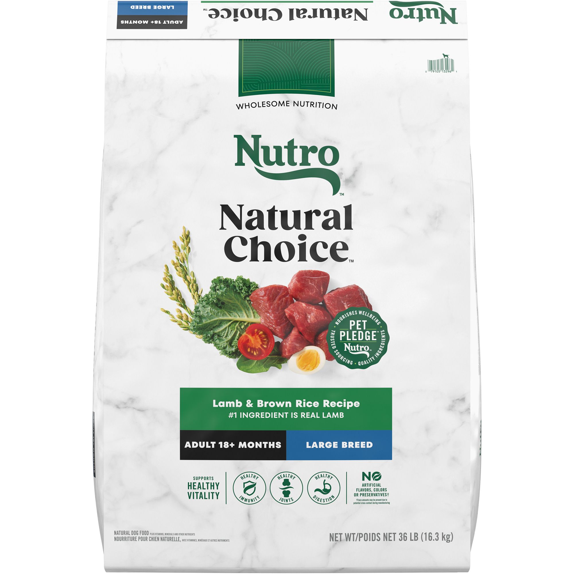 Nutro 36 lbs Natural Choice Lamb Brown Rice Recipe Adult Large Breed Dry Dog Food