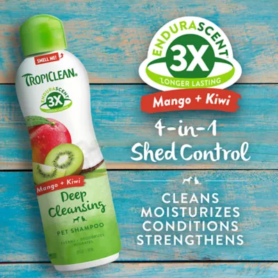 Product TropiClean® Mango & Kiwi 4-in-1 Shed Control Pet Shampoo