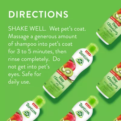 Product TropiClean® Mango & Kiwi 4-in-1 Shed Control Pet Shampoo