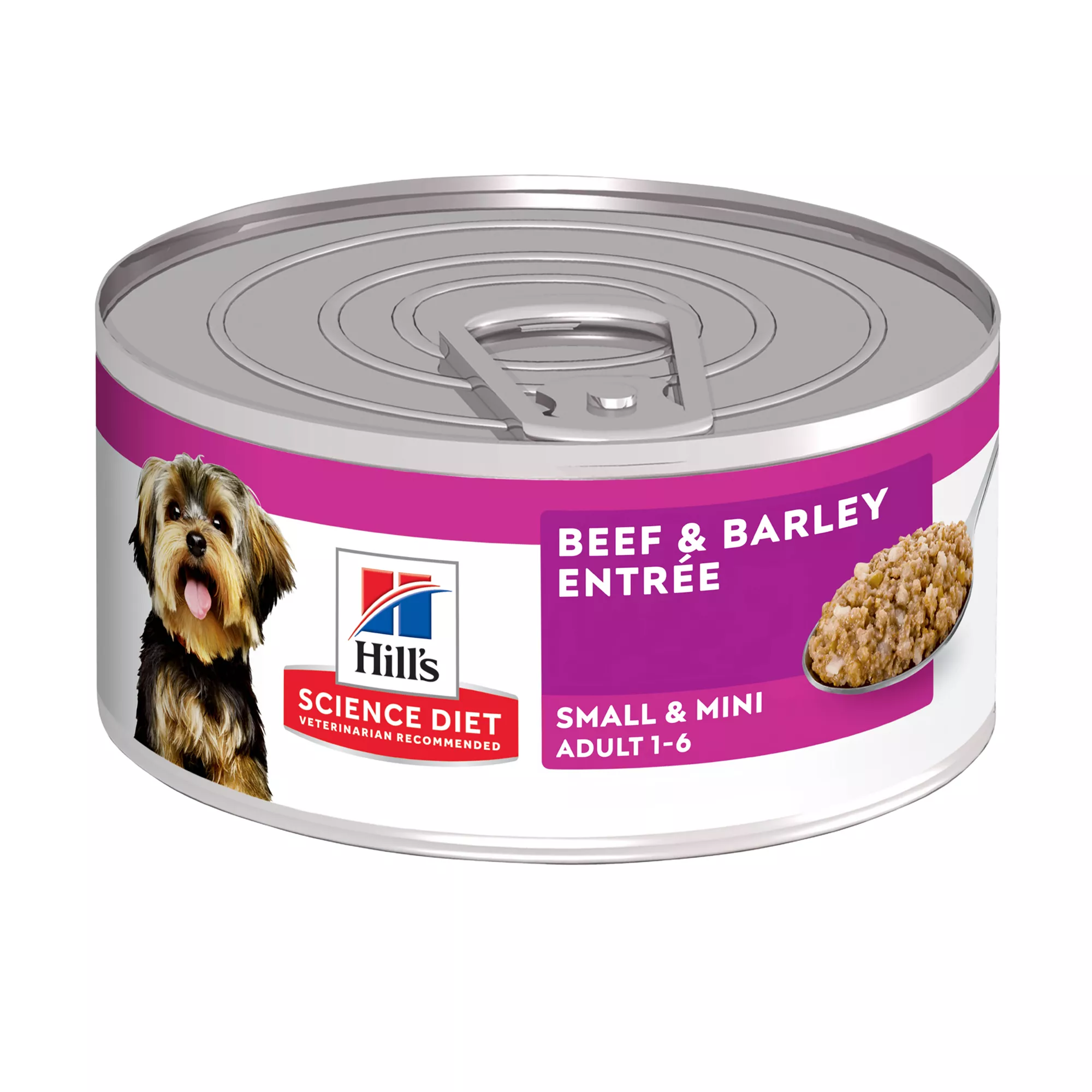 Hill's Science Diet Small & Mini Adult Dog Wet Food - Beef & Barley Entree, 8 oz