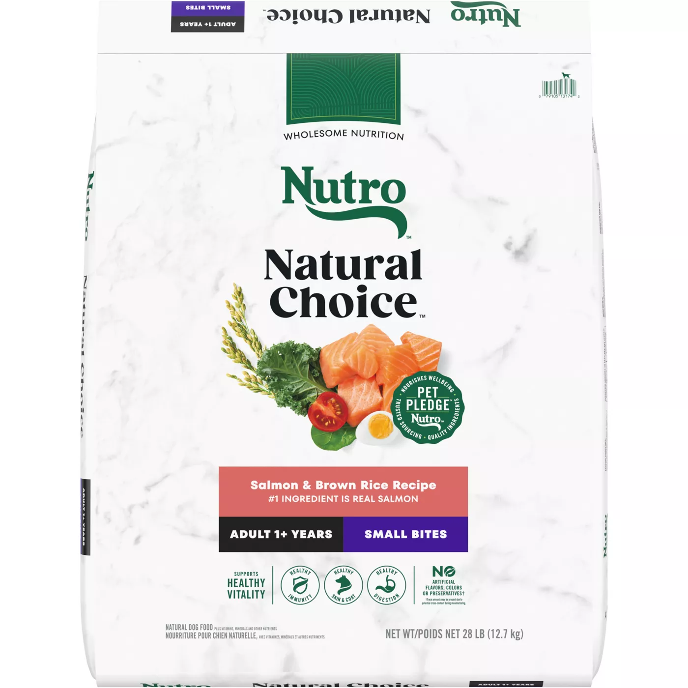 Nutro Natural Choice Adult Dog Food Salmon Brown Rice Small Bites