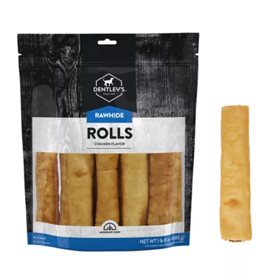 Product Dentley's Rawhide Rolls 6 Inch 10 Count 24 OZ