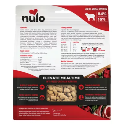 Product Nulo Freeze Dried Raw Dog Food - Grain Free, 8 Oz