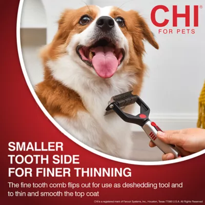 Product CHI® for Dogs 2-in-1 Dematting Deshedding Rake