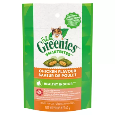 Product Greenies Feline SmartBites Indoor Dental Care Adult Cat Treats - Chicken