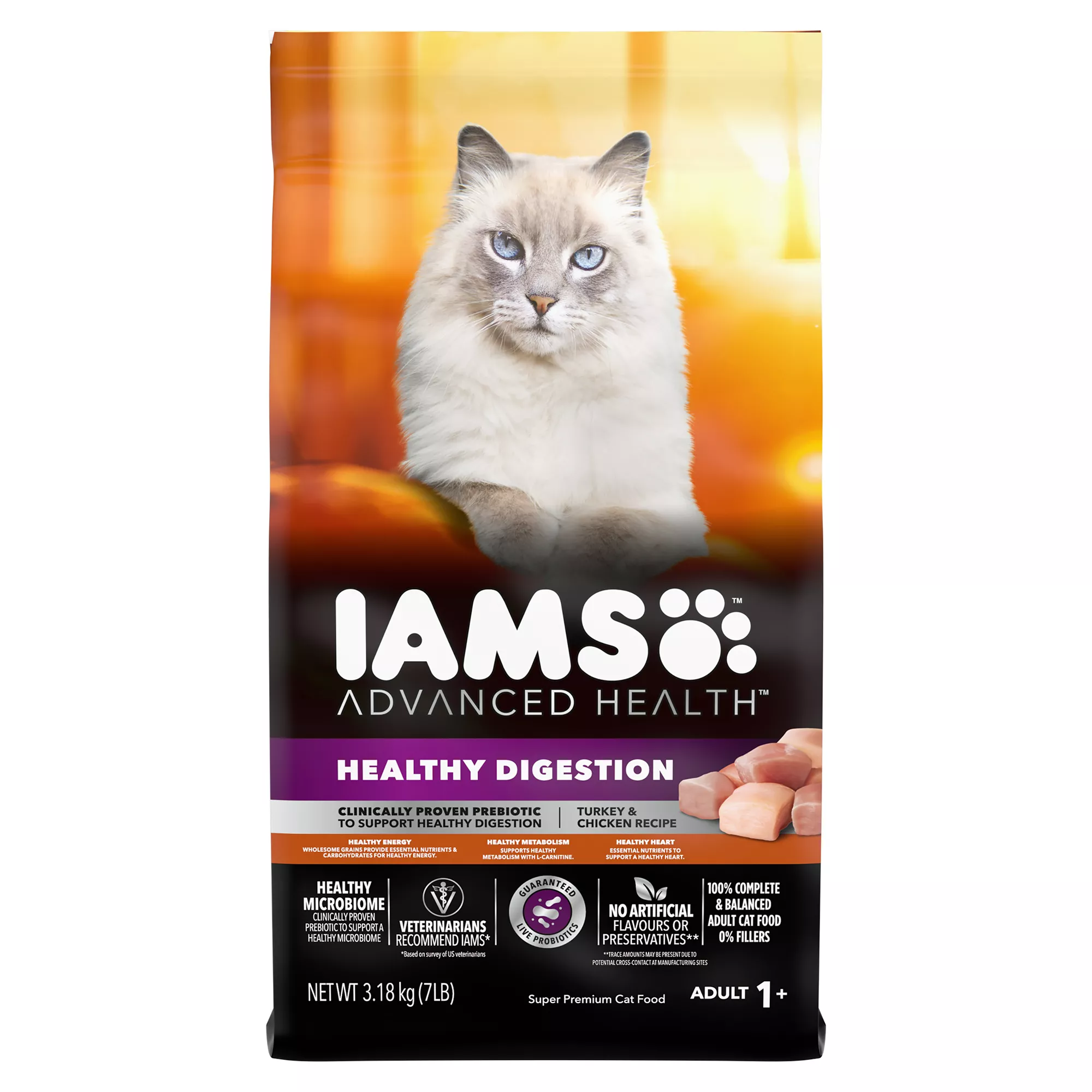 IAMS Advanced Healthy Digestion Adult Dry Cat Food - Turkey & Chicken