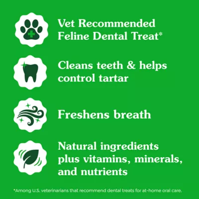 Greenies Feline Oven Roasted Dental Adult Cat Treats - Chicken - Image 3