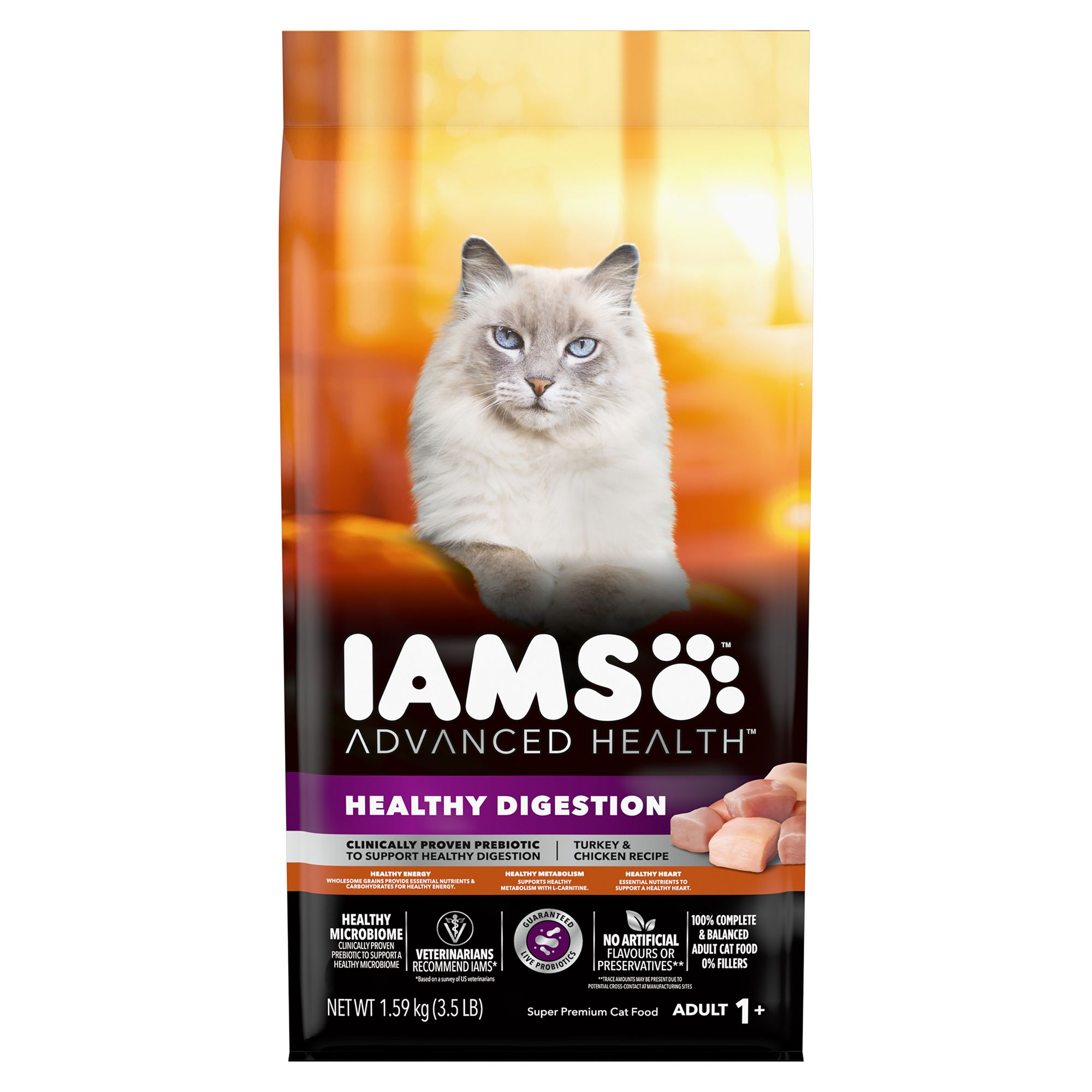 IAMS Advanced Health Adult Dry Cat Food Turkey Chicken