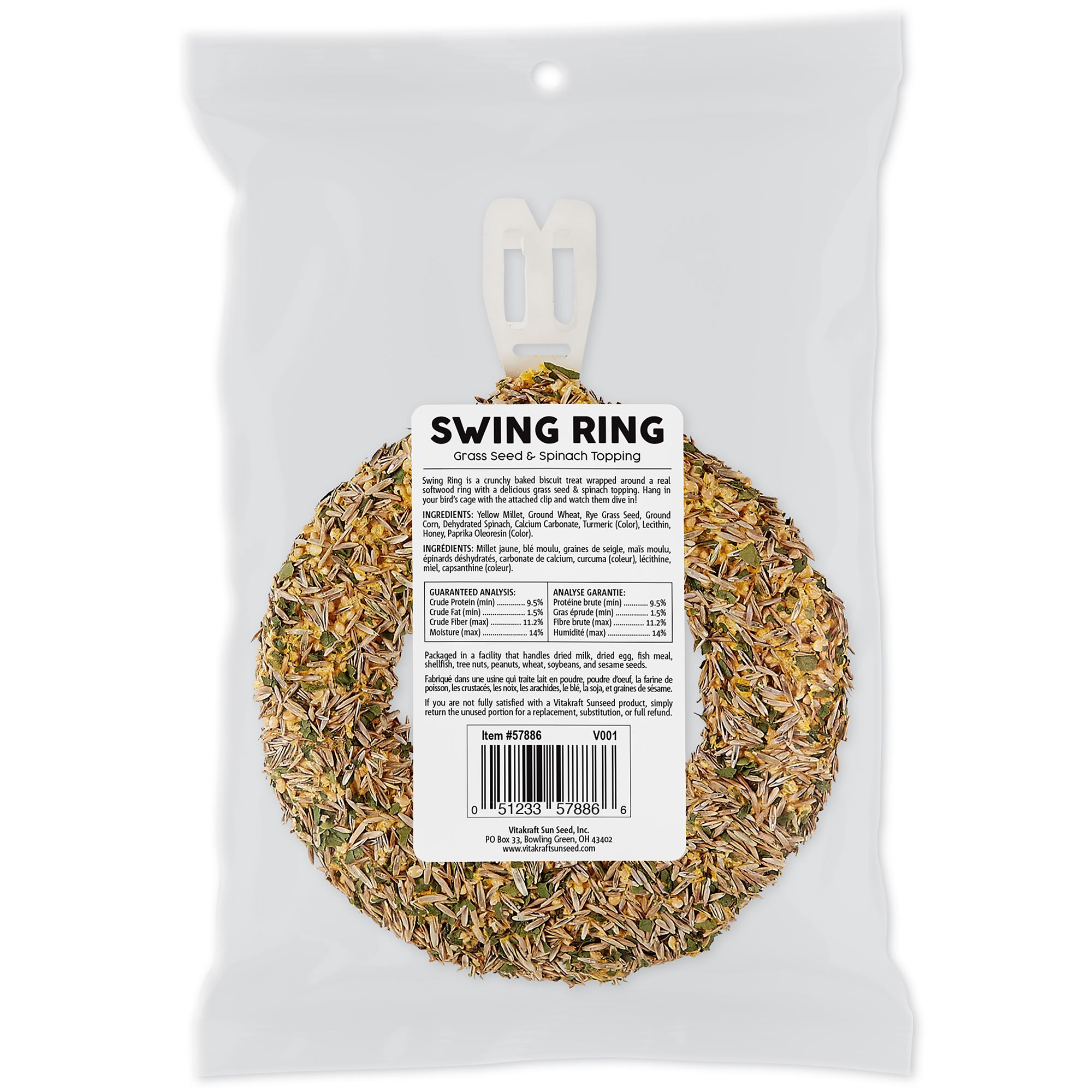Vitakraft® Sunseed Swing Ring - Pet Bird Treats - thumbnail 2