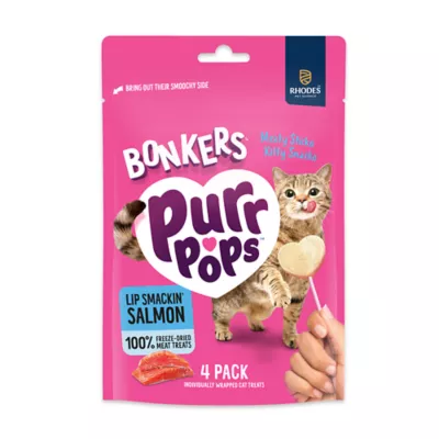Product Bonkers Purr Pops Lickable Cat Treats - Lip Smackin' Salmon