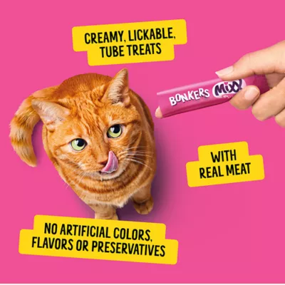 Bonkers Mixx Lickable Cat Treats Tender Chicken Flavor