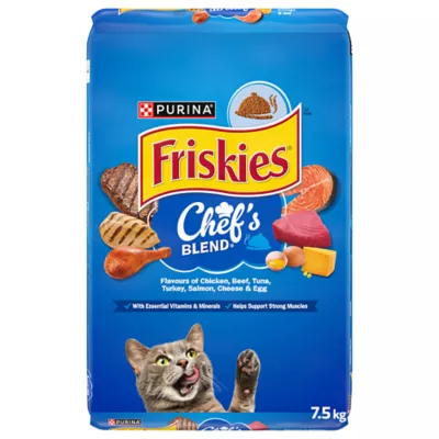 Product Purina Friskies Chef's Blend Dry Cat Food - Chicken, Beef, Tuna, Turkey, Salmon, Cheese