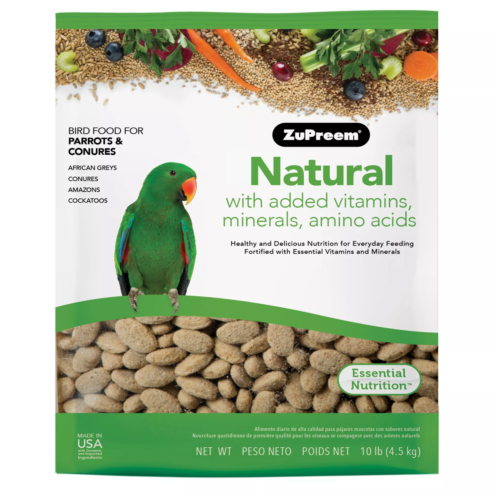 ZuPreem® Natrual Parrot Food