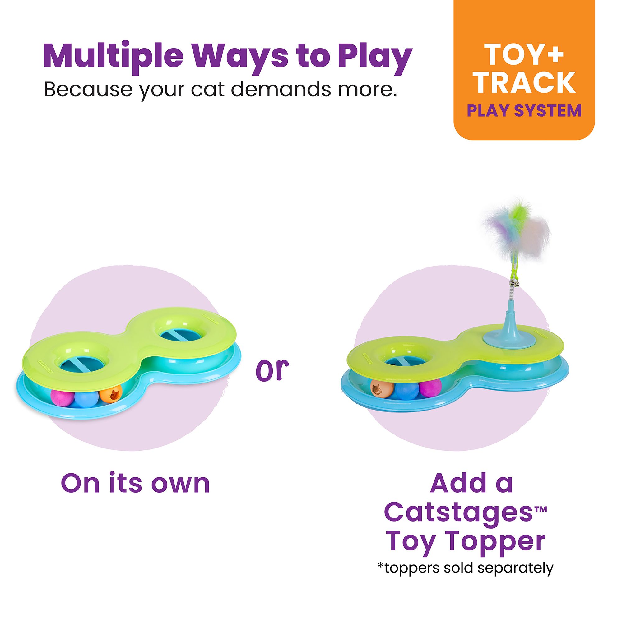 Catstages Infinity Ball Track Cat Toy - thumbnail 4