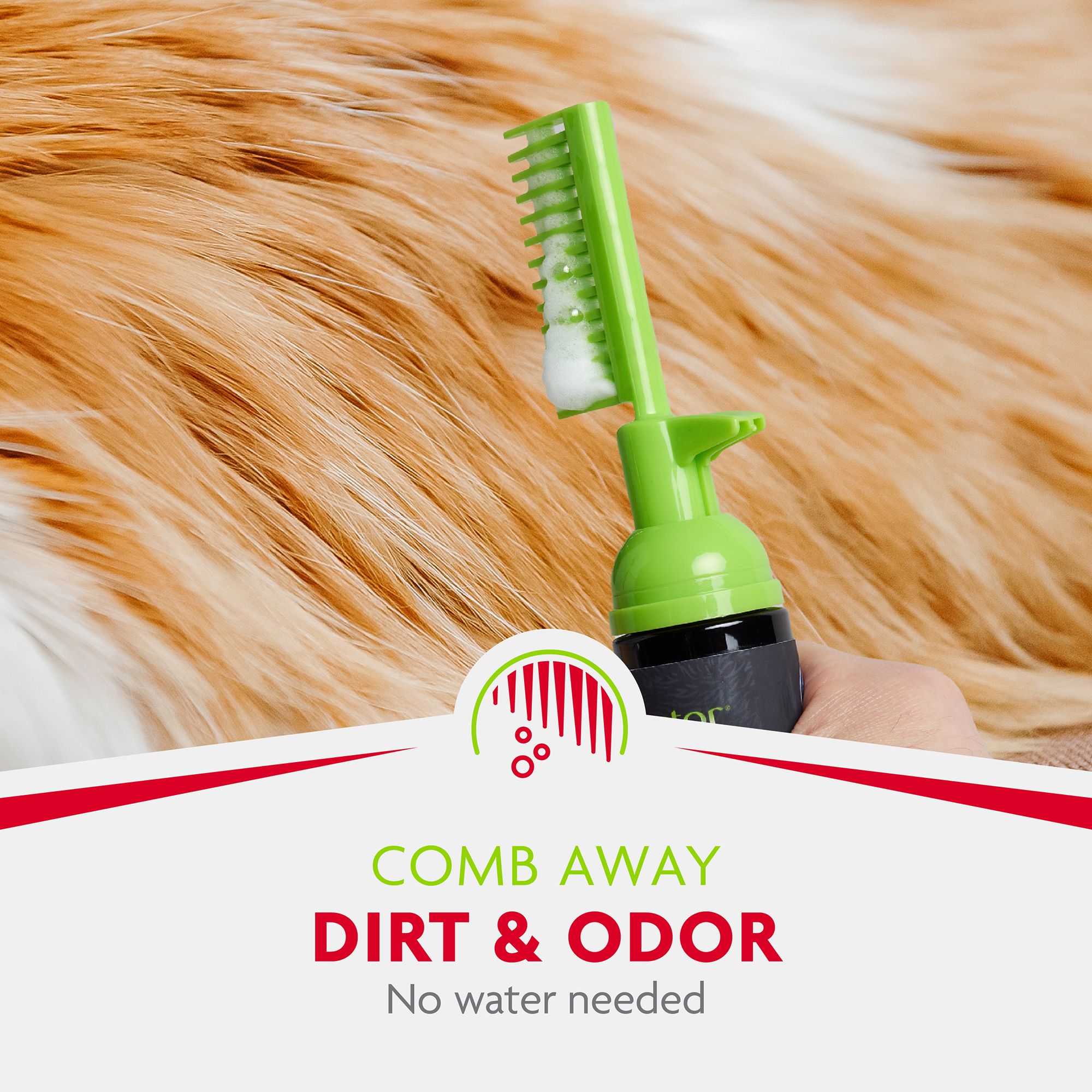 FURminator® No Rinse deShedding Foaming Cat Comb - 3 oz - thumbnail 6