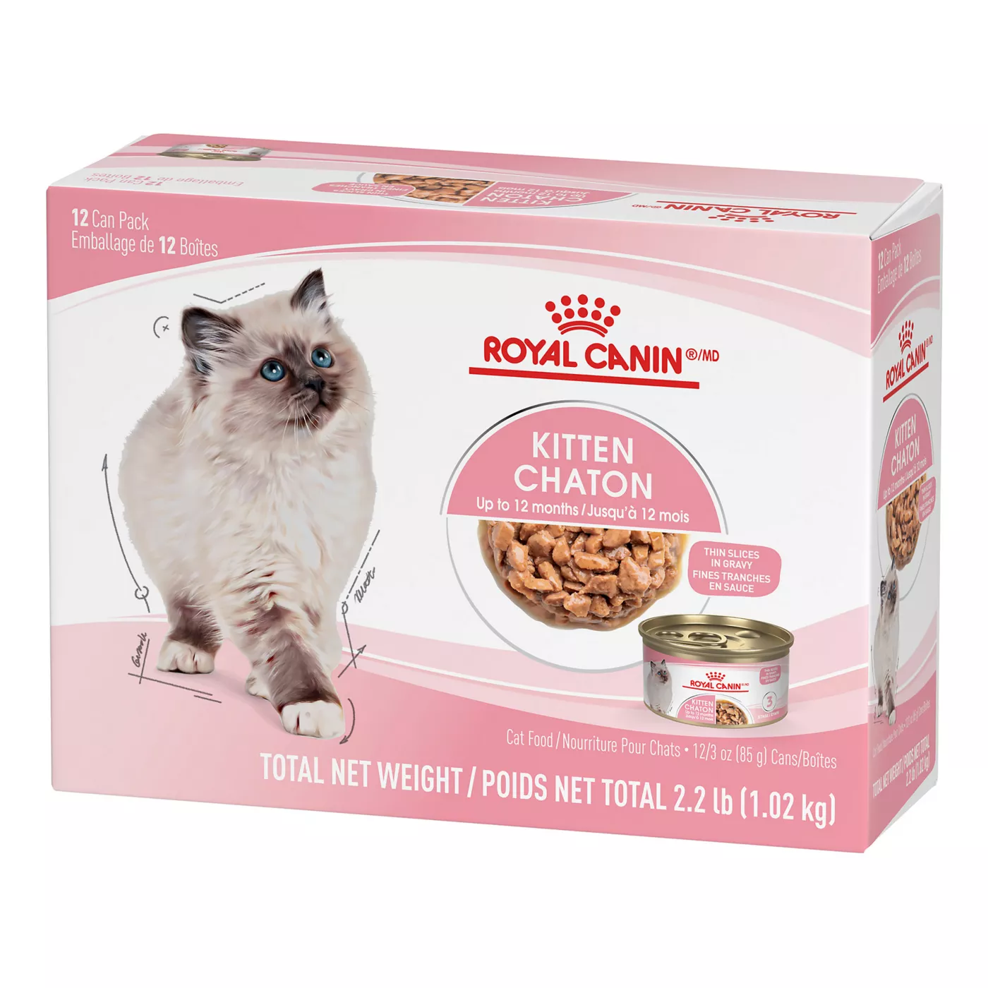 Royal Canin Feline Health Nutrition Kitten Thin Slices In Gravy Canned Kitten Food 12ct