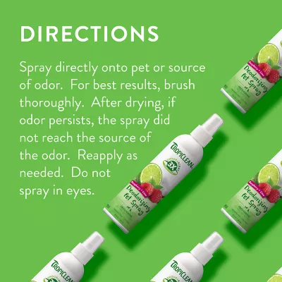 Product TropiClean® Raspberry & Lime Deodorizing Pet Spray