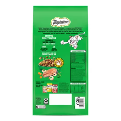 Product Temptations Adult Complete Nutrition Dry Cat Food - Seafood Medley