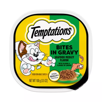 Product Temptations Bites In Gravy Adult Wet Cat Food - 3.5oz