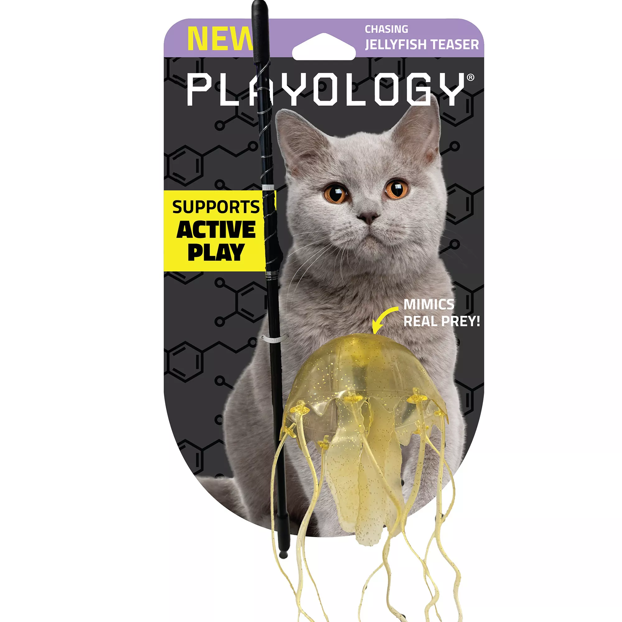 Playology Jellyfish Teaser Cat Toy