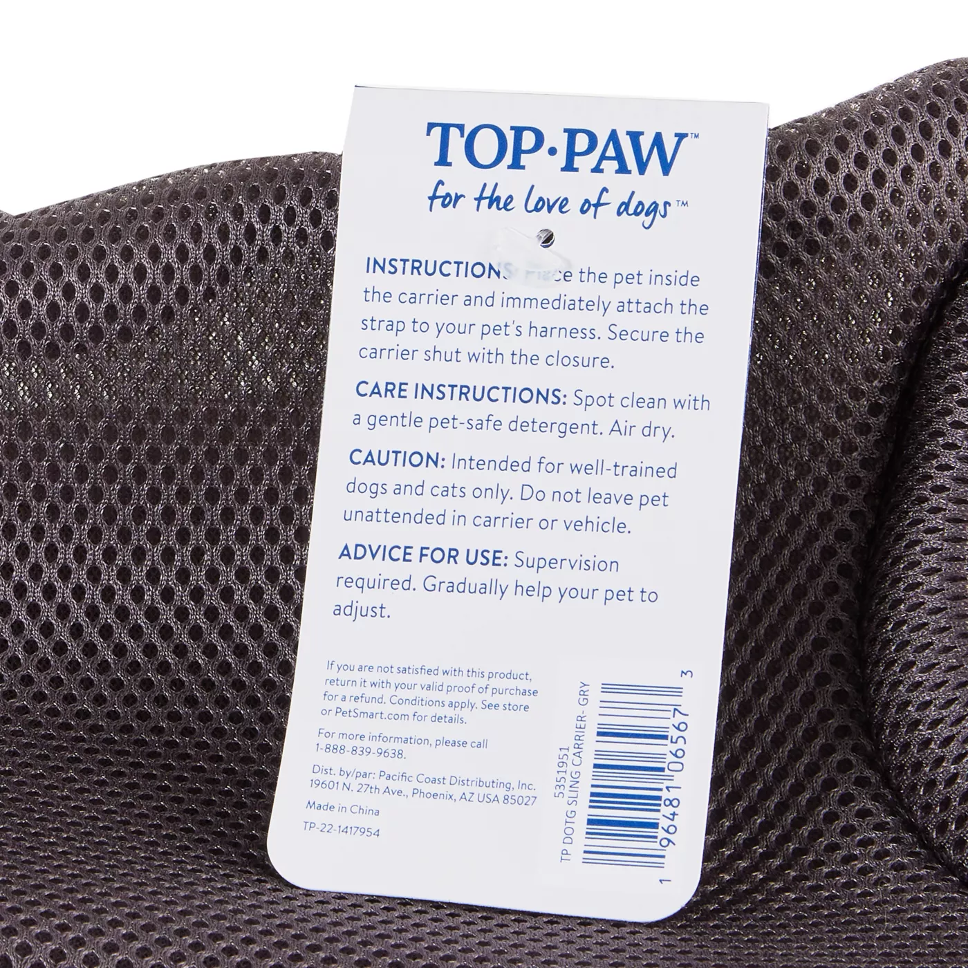 Top Paw Sling Pet Carrier