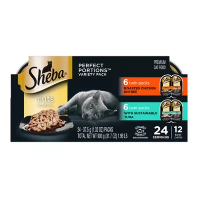 Product Sheba Perfect Portions Adult Cat Wet Food - Cuts in Gravy Variety Pack