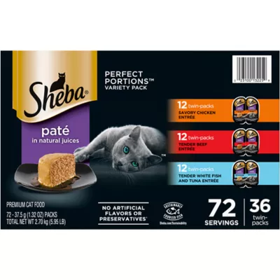 Sheba Perfect Portions Adult Cat Wet Food Pate Variety Pack PetSmart