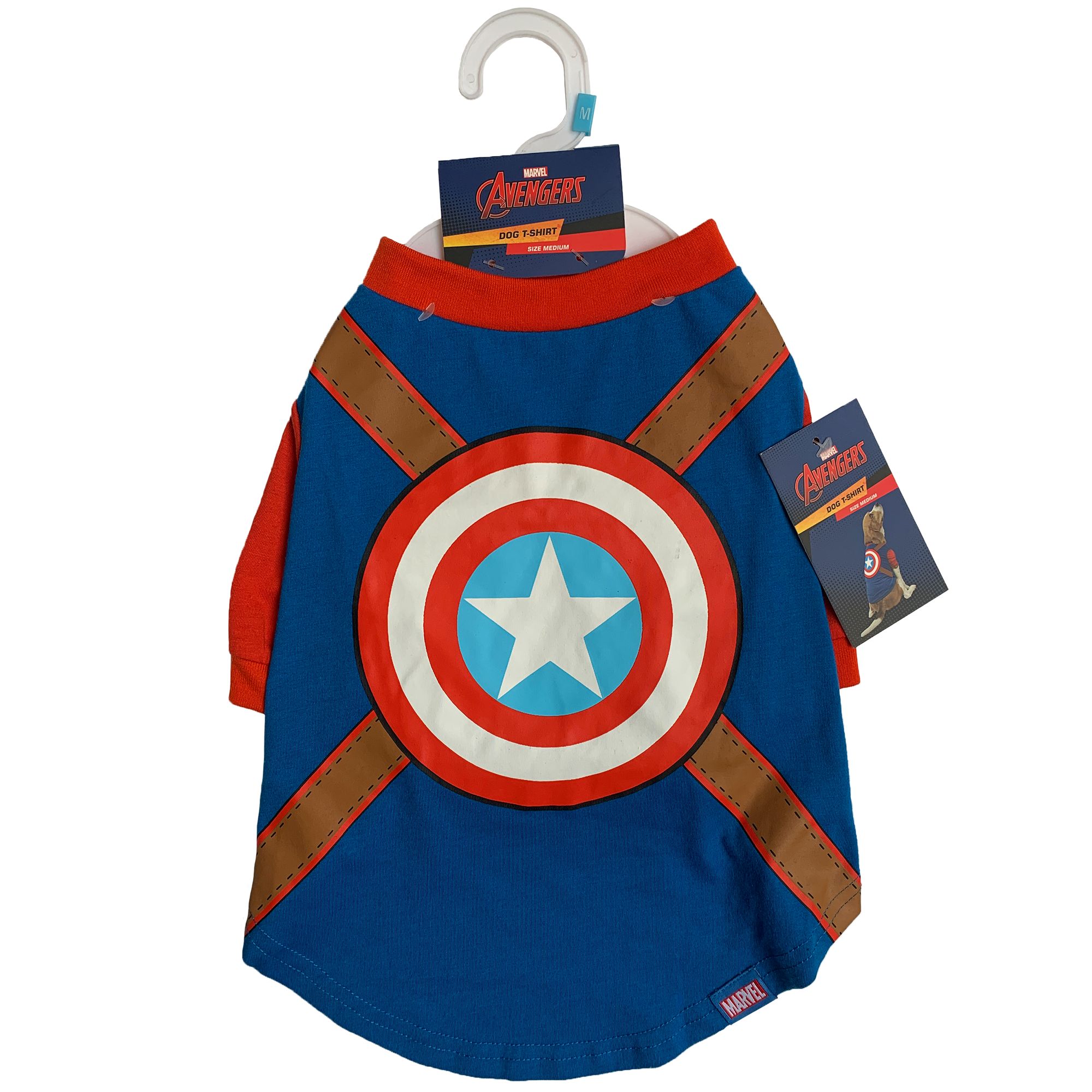 Captain america dog shirt hotsell