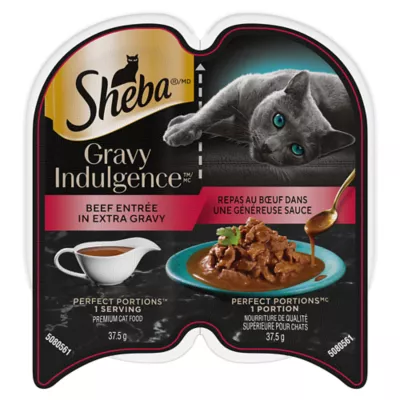 Product SHEBA Gravy Indulgence Perfect Portions Adult Wet Cat Food - Beef