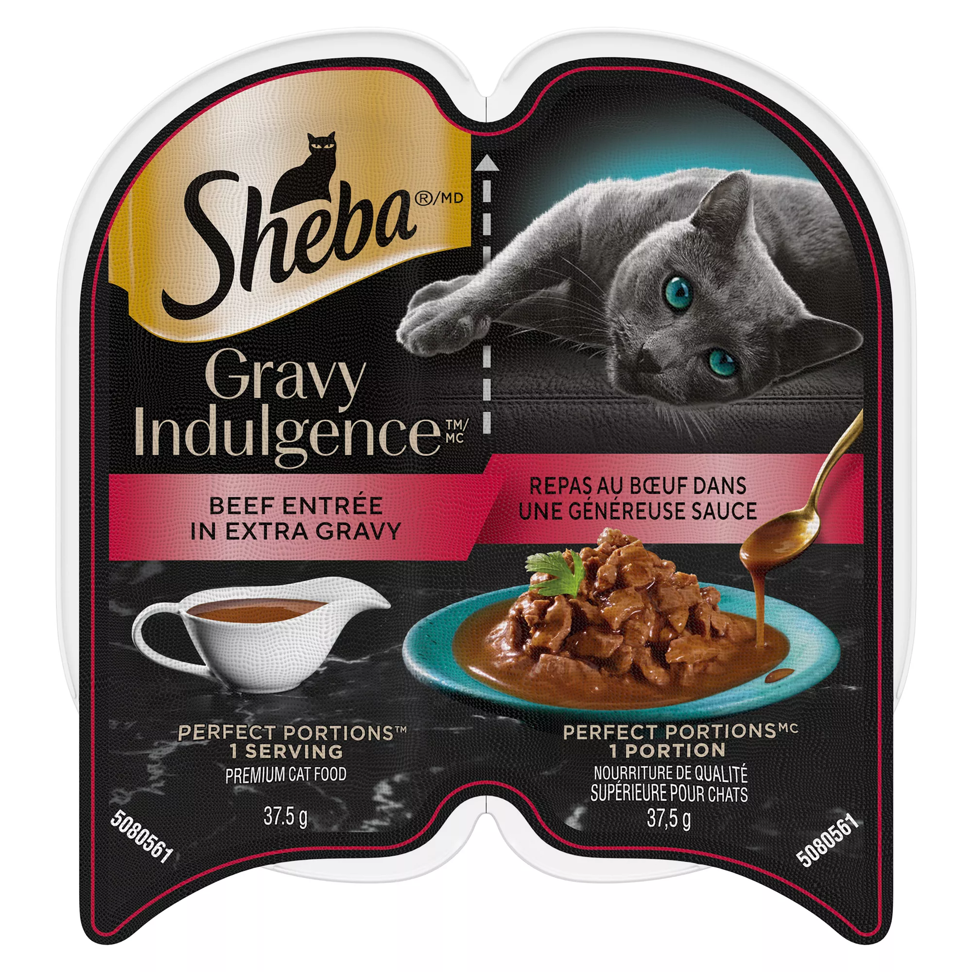 SHEBA Gravy Indulgence Perfect Portions Adult Wet Cat Food - Beef