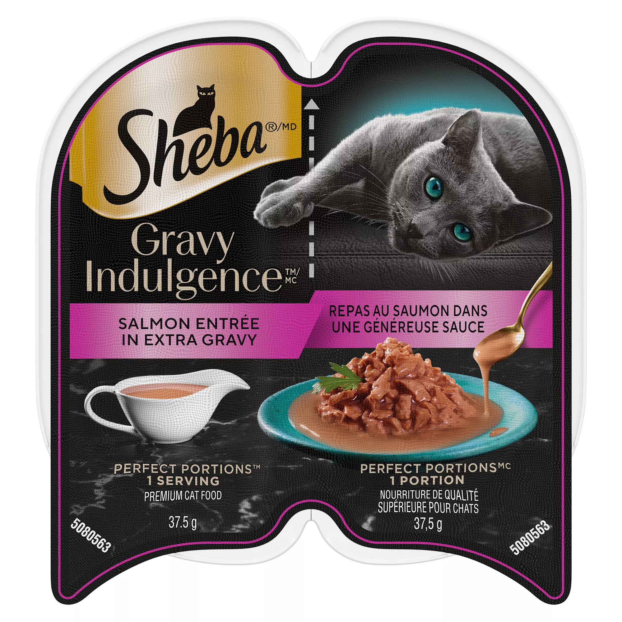 SHEBA Gravy Indulgence Perfect Portions Adult Wet Cat Food - Salmon