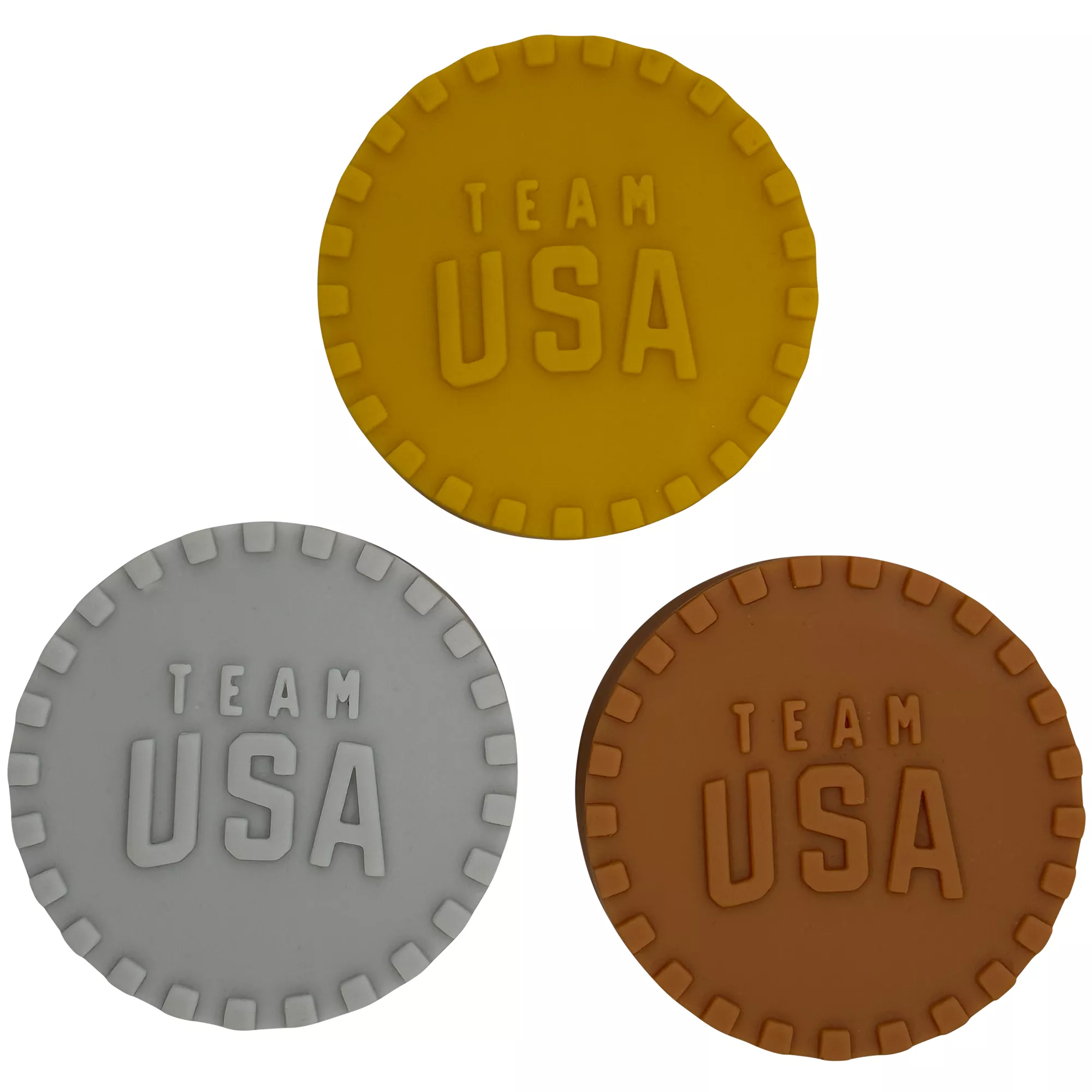 Team USA Vinyl Medals, 3 Pack