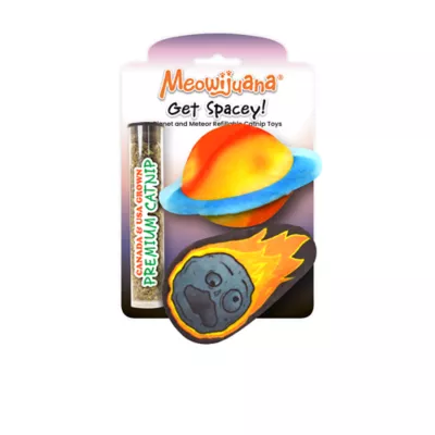 Product Meowijuana® Spacey Plush Cat Toys Refillable, 2 Pack