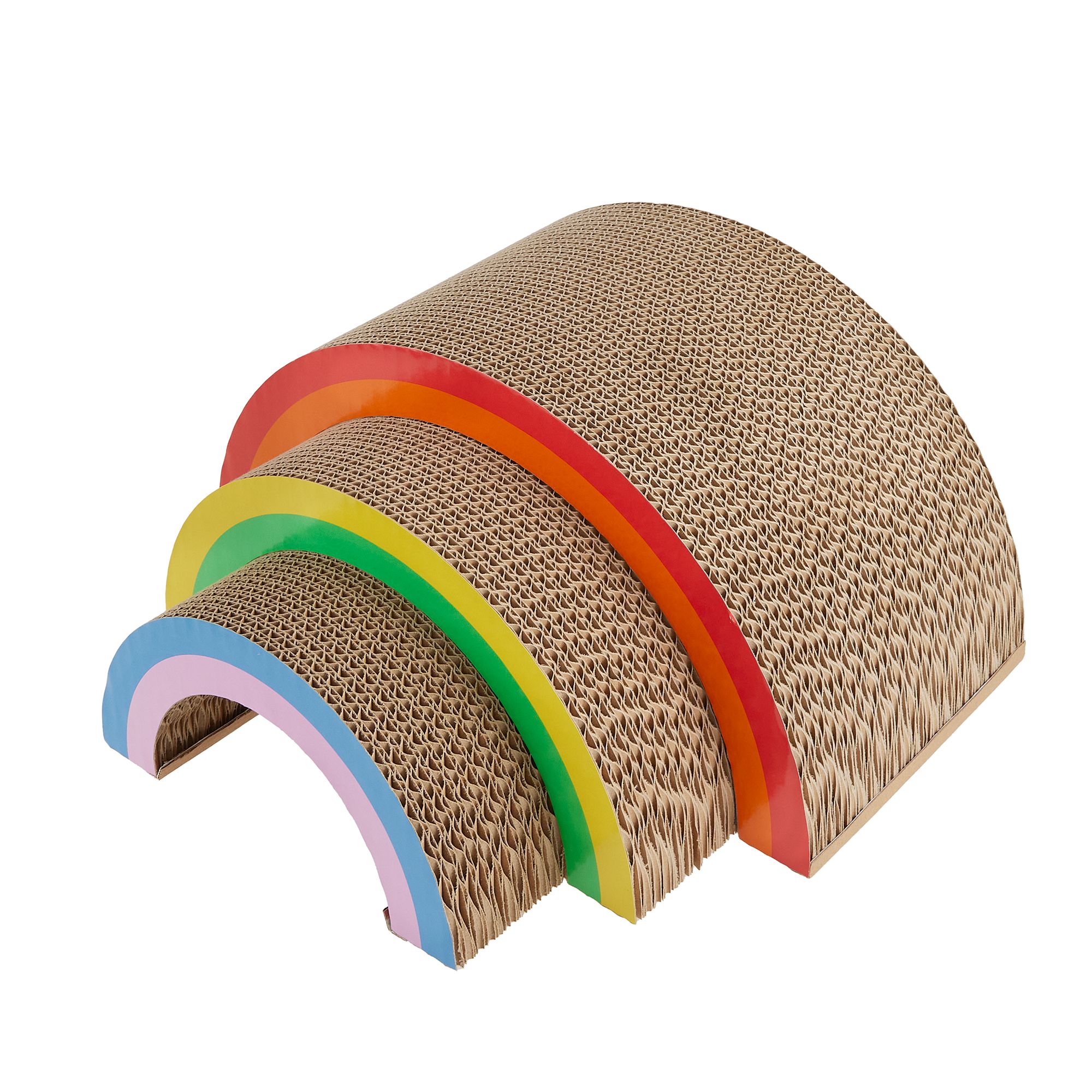 You Are Loved Rainbow 3in1 Nesting Cat Scratchers 3 Pack cat