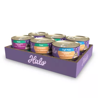 Product Halo Holistic Adult Cat Food Variety Pack - Grain Free, Poultry