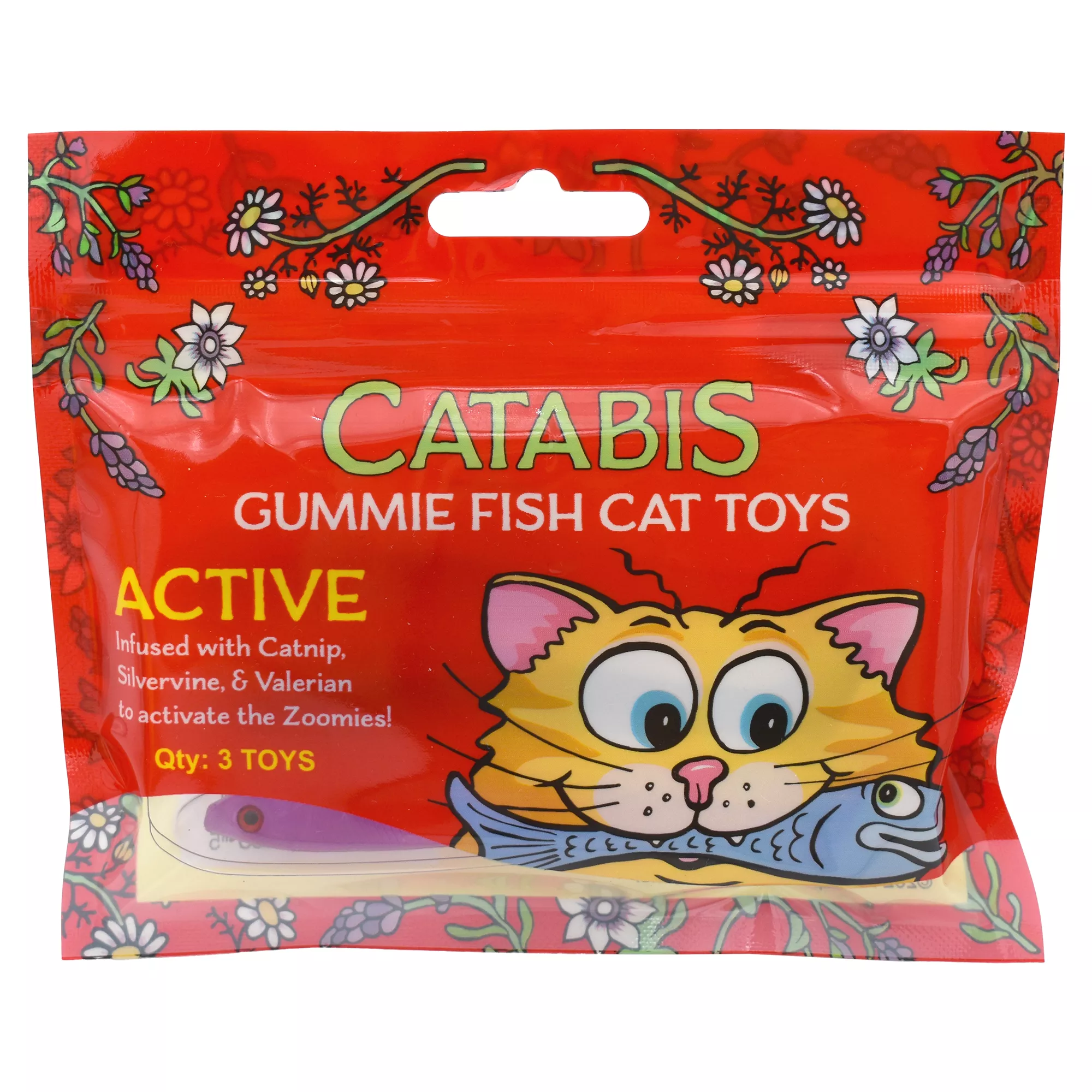 Catabis Catnip Gummy Fish, 3 Pack