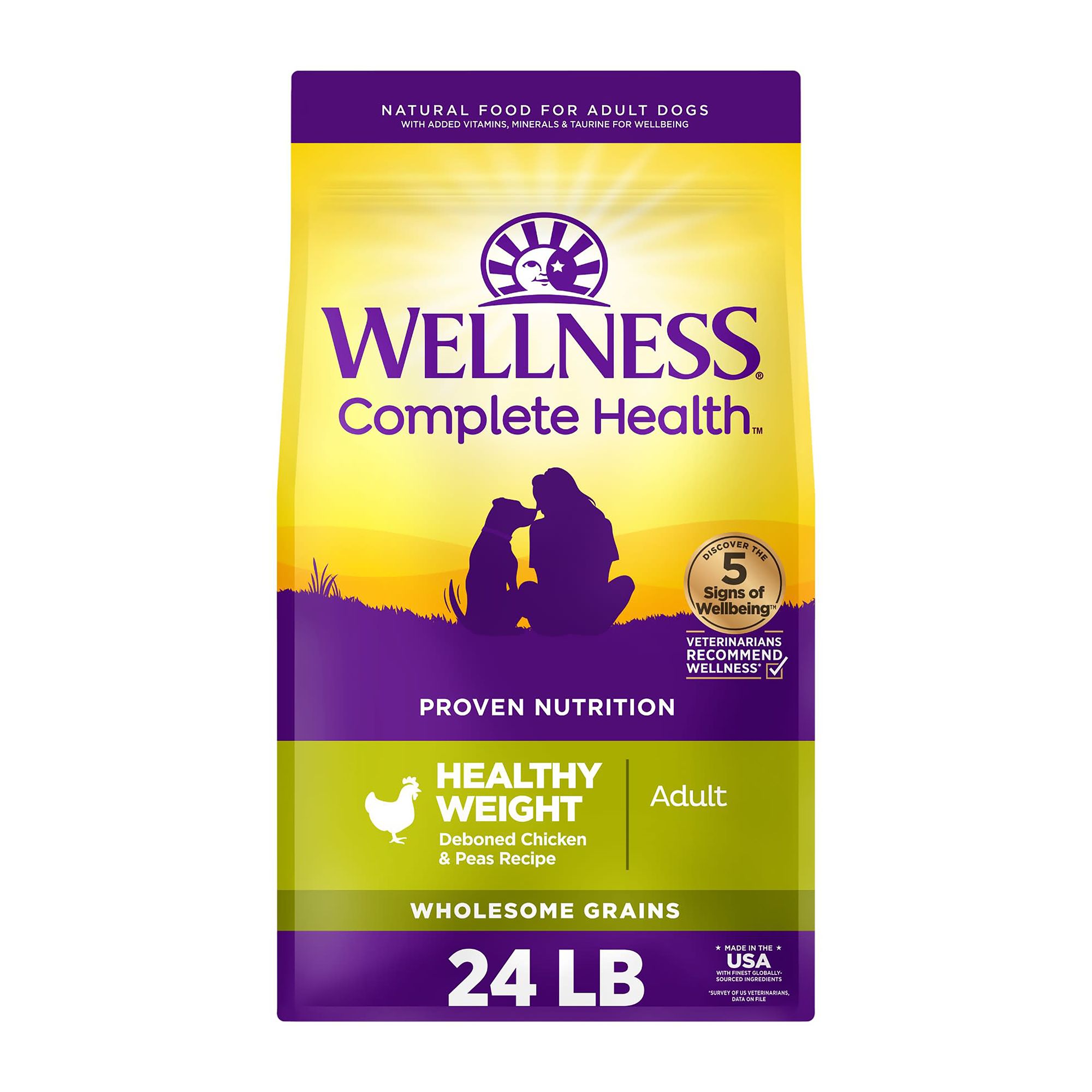 Wellness Complete Health Healthy Weight Adult Dog Food Natural