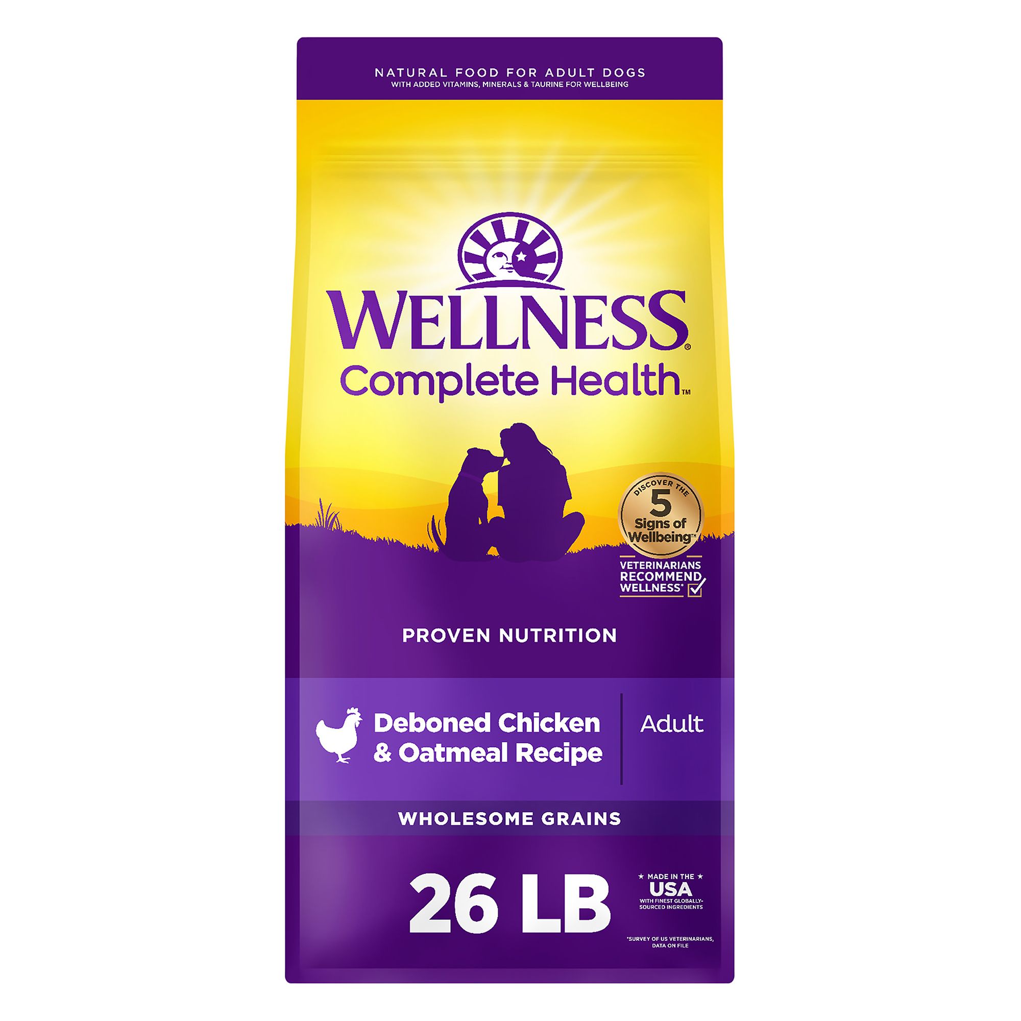 wellness dry dog food bag