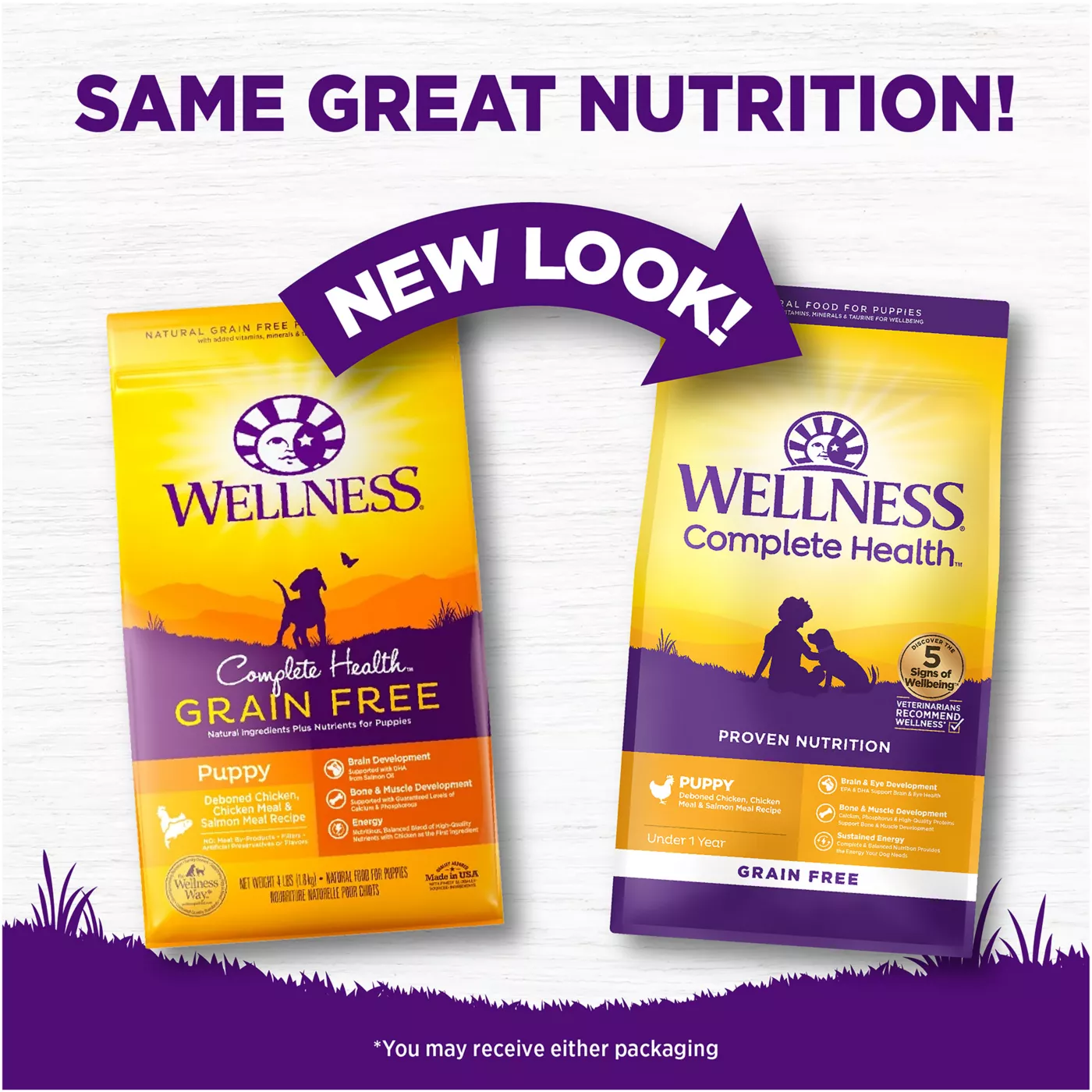 Wellness® Complete Health Puppy Dry Dog Food Natural, Grain Free
