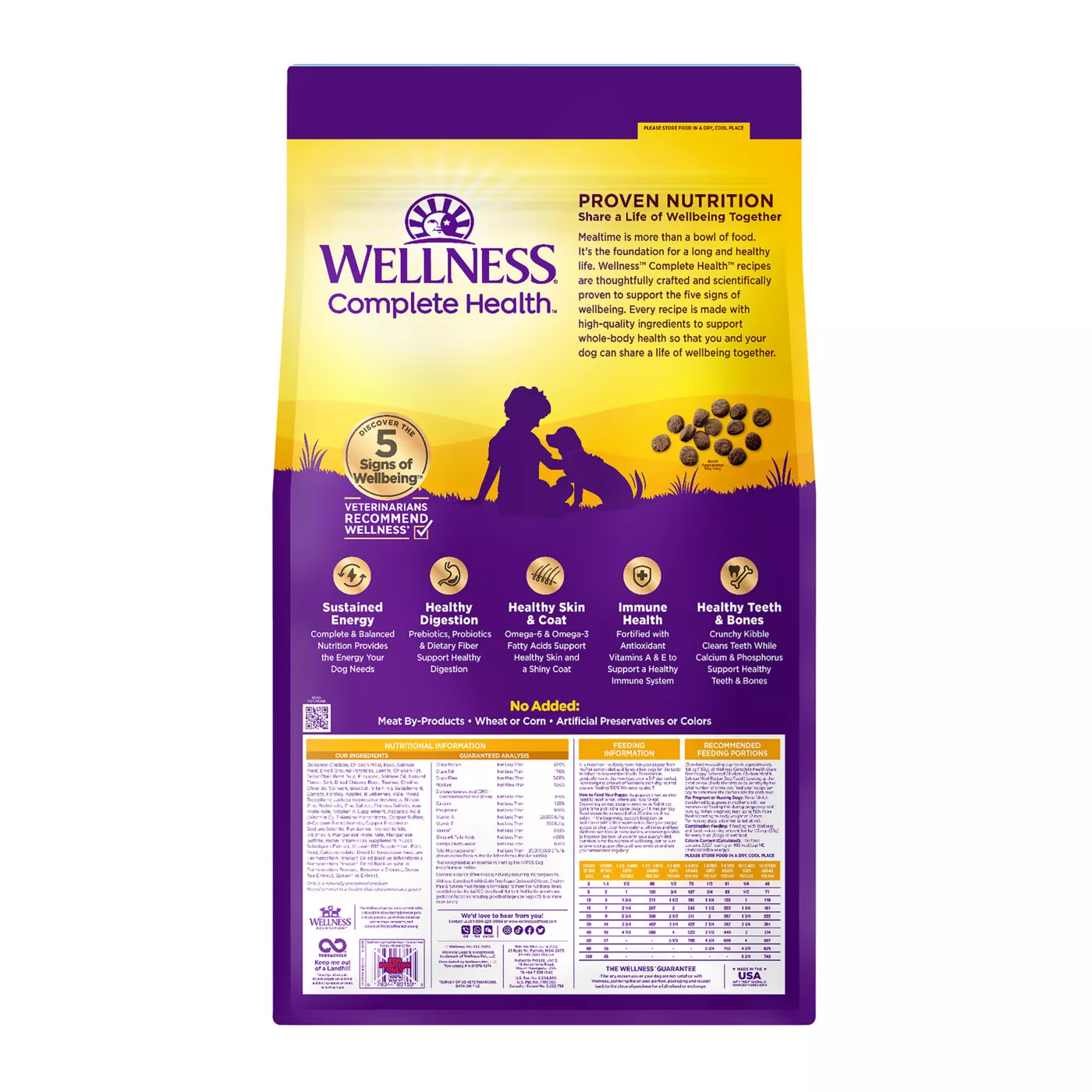 Wellness® Complete Health Puppy Dry Dog Food Natural, Grain Free