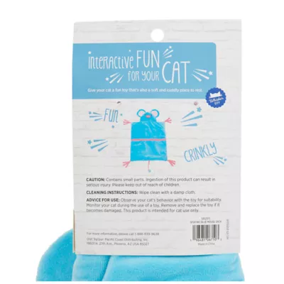 Product Whisker City Blue Mouse Crinkle Sack