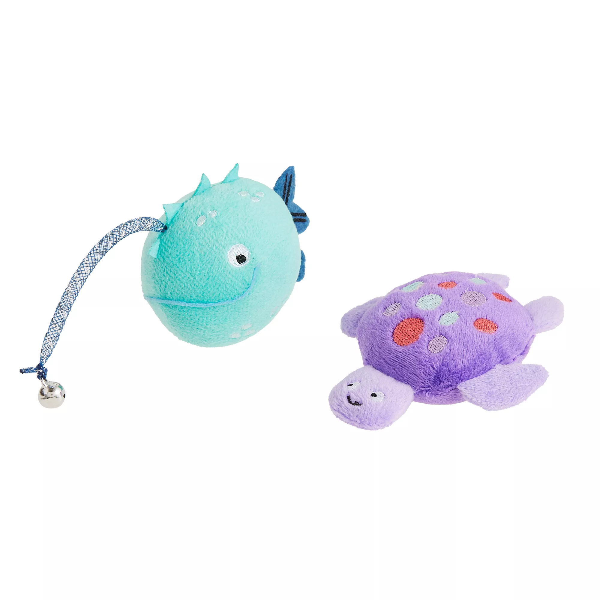 Whisker City Turtle/Fish Cat Toys, 2 Pack