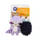 Product Whisker City Racoon/Hedgehog Cat Toys, 2 Pack